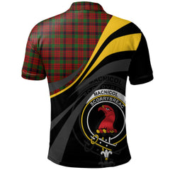 Clan MacNicol - Nicolson 01 Tartan Polo Shirt - Royal Coat Of Arms Style PW13 MacNicol - Nicolson 01 Tartan Tartan Polo