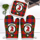Clan MacNicol Of Scorrybreac Tartan Crest Oven Mitt And Pot Holder (2 Oven Mitts + 1 Pot Holder) EB88 Clan MacNicol Tartan Today
