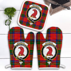 Clan MacNicol Of Scorrybreac Tartan Crest Oven Mitt And Pot Holder (2 Oven Mitts + 1 Pot Holder) EB88 Clan MacNicol Tartan Today