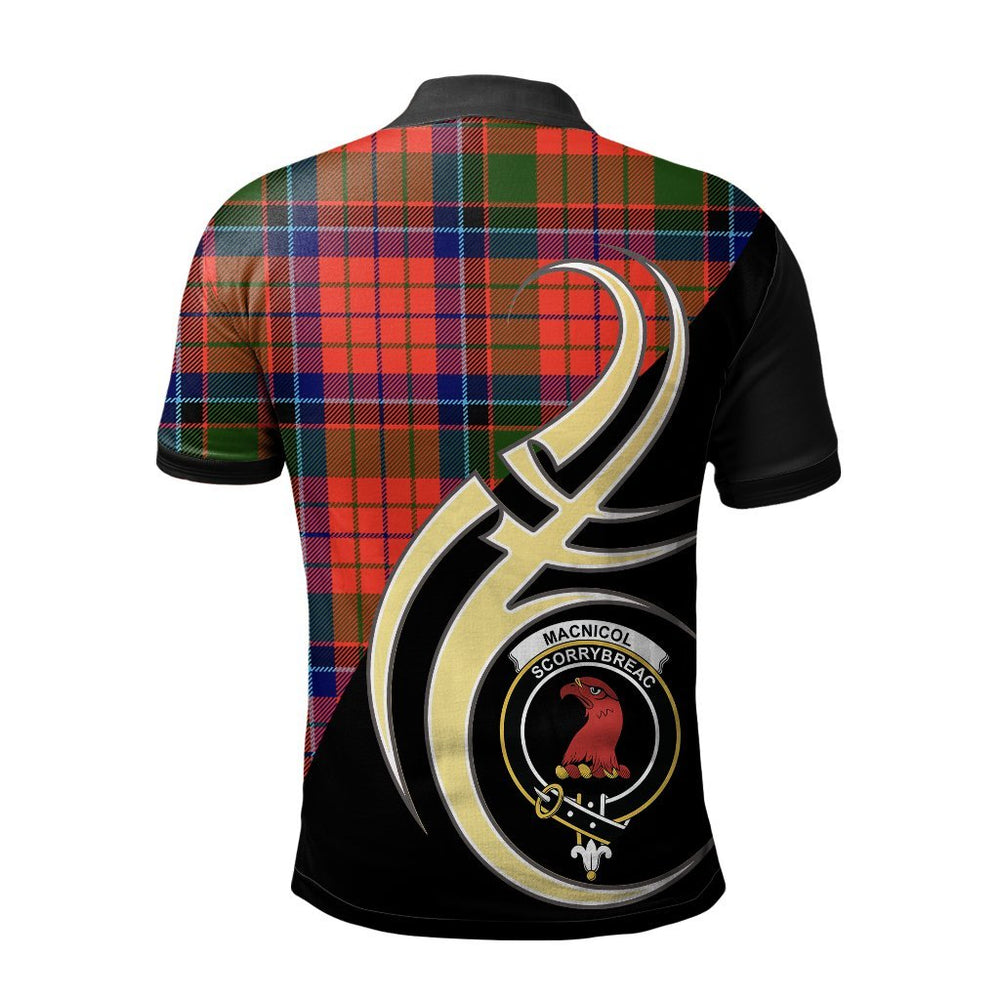 Clan MacNicol of Scorrybreac Tartan Polo Shirt - Believe In Me Style NM86 MacNicol of Scorrybreac Tartan Tartan Polo