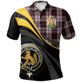 Clan MacPherson Tartan Polo Shirt - Royal Coat Of Arms Style VU44 MacPherson Tartan Tartan Polo