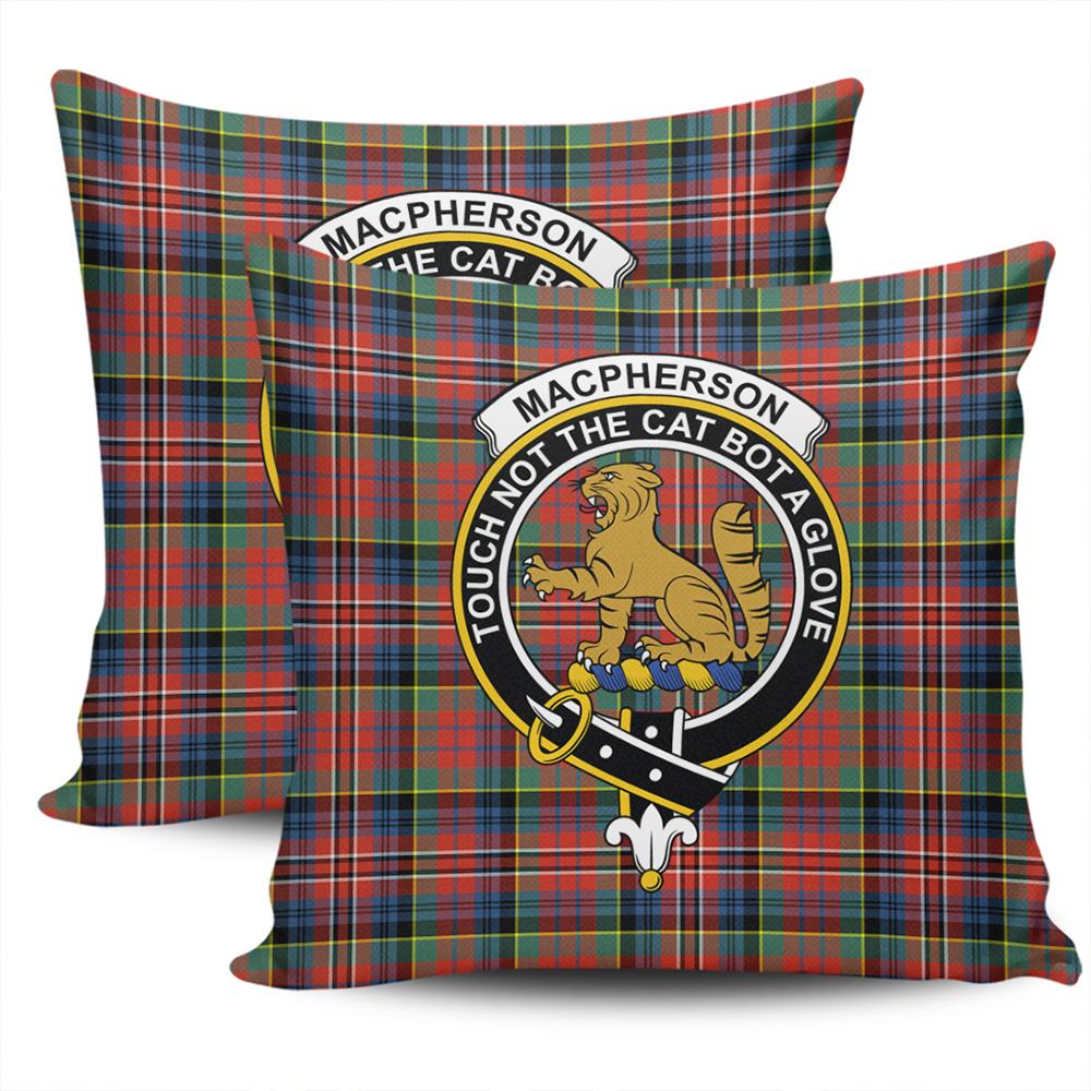 Clan MacPherson Ancient Tartan Crest Pillow Cover SM38 Clan MacPherson Tartan Today
