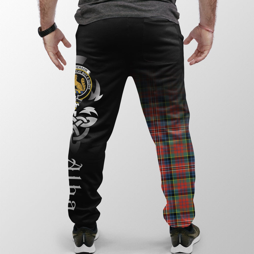 Clan MacPherson Ancient Tartan Crest Jogger Sweatpants Alba Celtic Style JX60 Clan MacPherson Tartan Today
