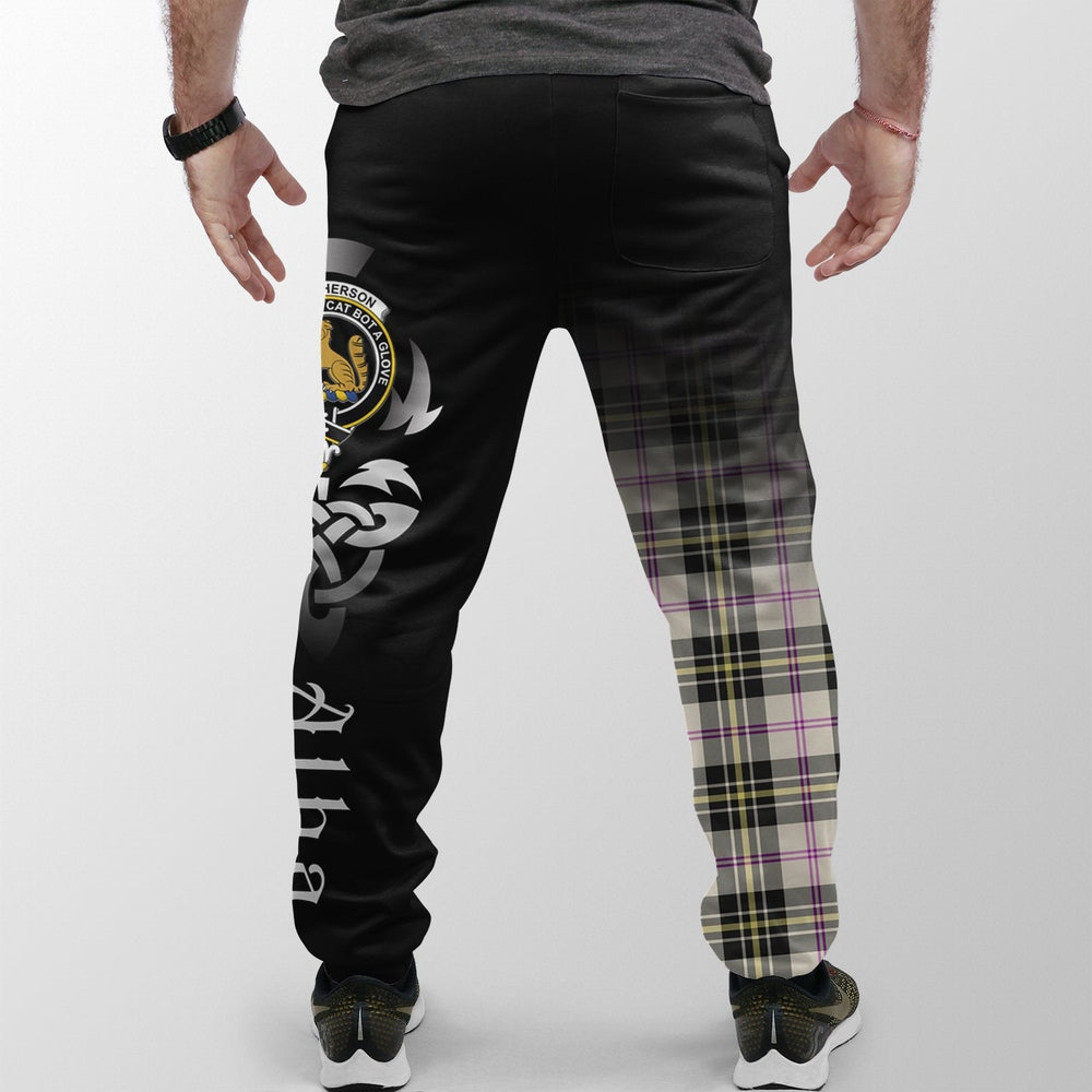 Clan MacPherson Dress Ancient Tartan Crest Jogger Sweatpants Alba Celtic Style GL23 Clan MacPherson Tartan Today