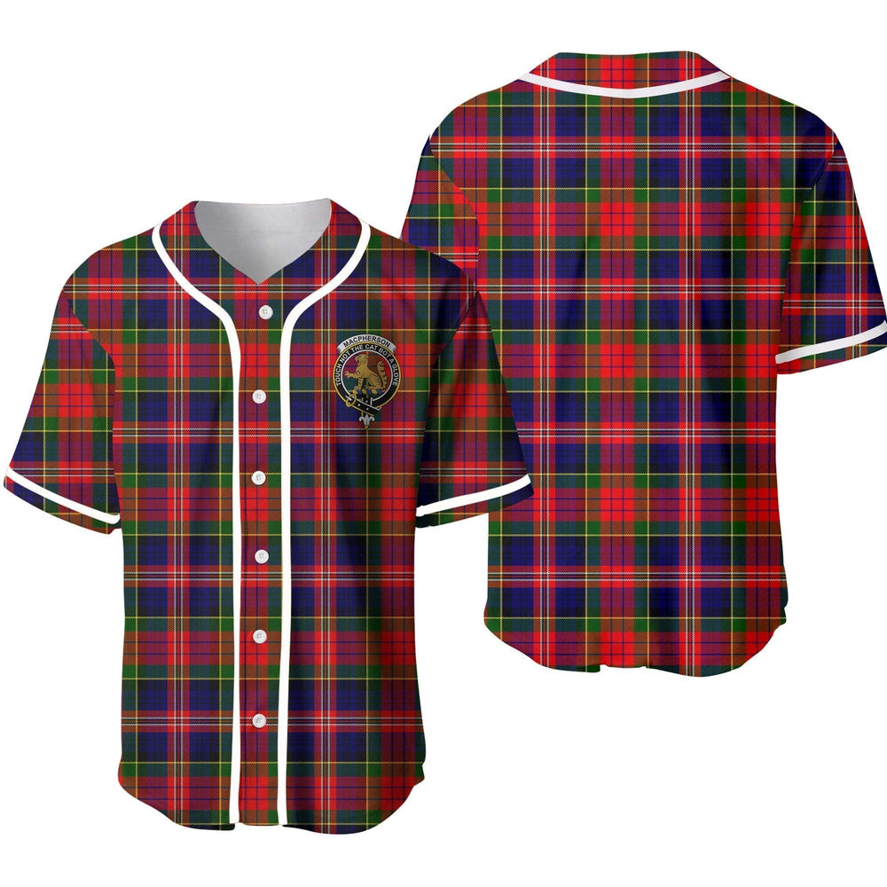 Clan MacPherson Tartan Unisex Baseball Jersey VD54OG43 Clan MacPherson Tartan Today