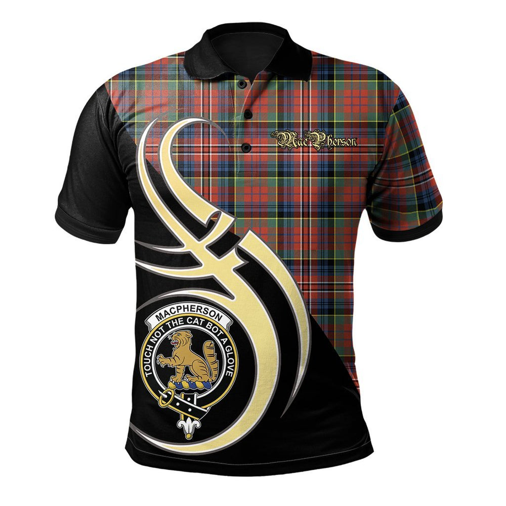 Clan MacPherson Ancient Tartan Polo Shirt - Believe In Me Style VF25 MacPherson Ancient Tartan Tartan Polo
