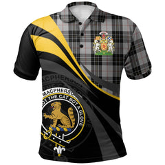 Clan MacPherson Dress 01 Tartan Polo Shirt - Royal Coat Of Arms Style LC70 MacPherson Dress 01 Tartan Tartan Polo