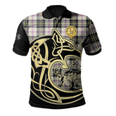Clan MacPherson Dress Ancient Tartan Polo Shirt Viking Wolf OE54 MacPherson Dress Ancient Tartan Tartan Polo