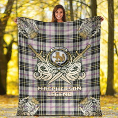 Clan MacPherson Dress Ancient Tartan Gold Courage Symbol Blanket MX77 Clan MacPherson Tartan Today