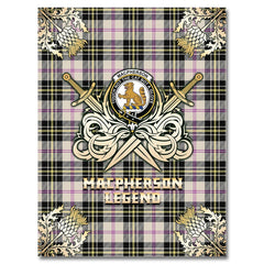 Clan MacPherson Dress Ancient Tartan Gold Courage Symbol Blanket MX77 Clan MacPherson Tartan Today