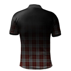Clan MacPherson Dress Burgundy Tartan Polo Shirt - Alba Celtic Style WD18 MacPherson Dress Burgundy Tartan Tartan Polo