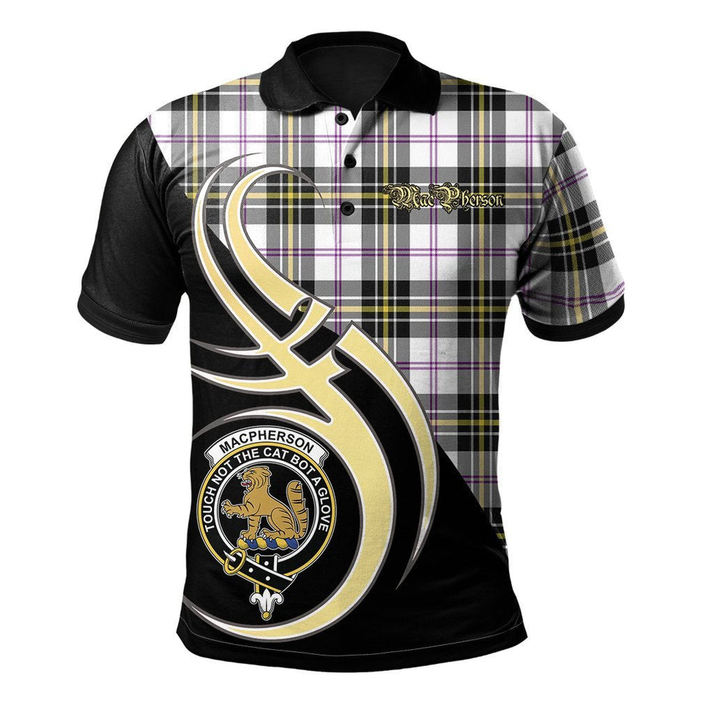 Clan MacPherson Dress Modern Tartan Polo Shirt - Believe In Me Style UZ22 MacPherson Dress Modern Tartan Tartan Polo