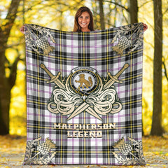 Clan MacPherson Dress Modern Tartan Gold Courage Symbol Blanket NG44 Clan MacPherson Tartan Today