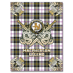 Clan MacPherson Dress Modern Tartan Gold Courage Symbol Blanket NG44 Clan MacPherson Tartan Today