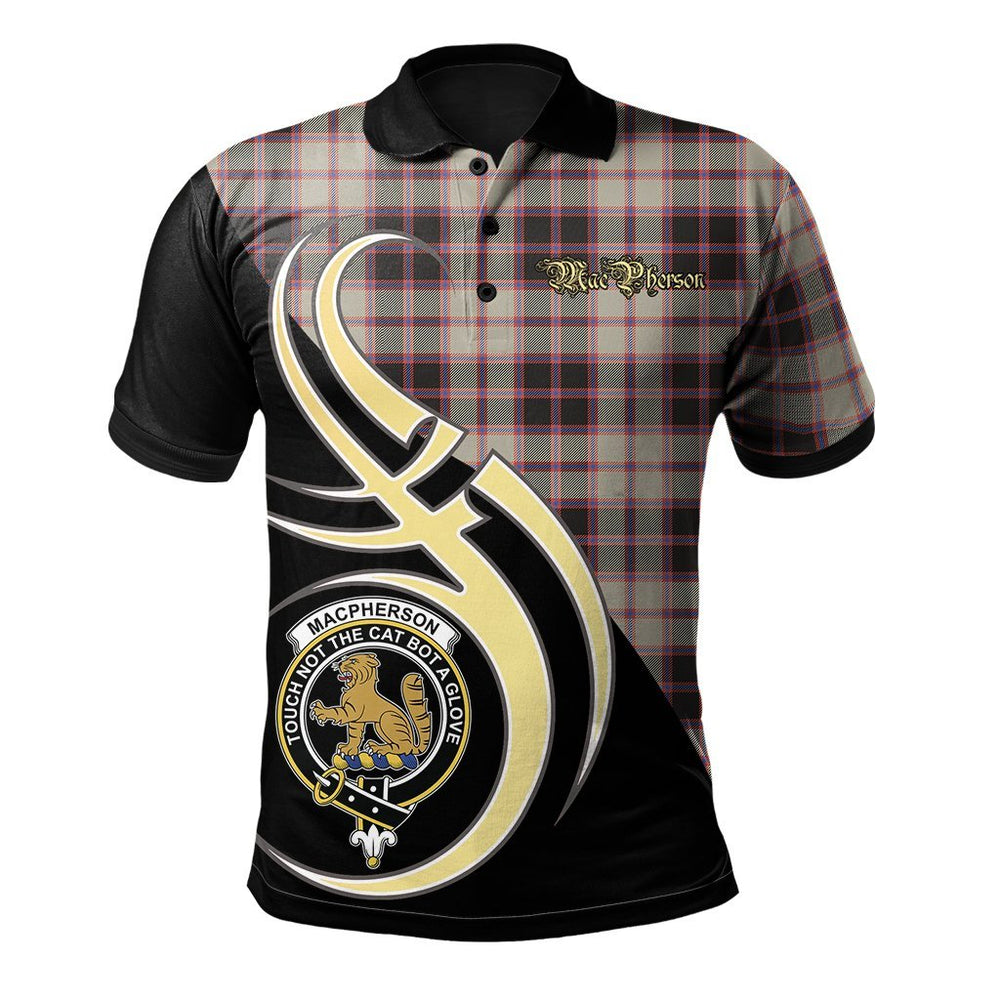 Clan MacPherson Hunting Ancient Tartan Polo Shirt - Believe In Me Style BD81 MacPherson Hunting Ancient Tartan Tartan Polo