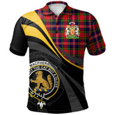 Clan MacPherson Modern Tartan Polo Shirt - Royal Coat Of Arms Style NC30 MacPherson Modern Tartan Tartan Polo