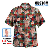 Clan MacPherson Ancient Tartan Custom Face Hawaiian Shirt – Unisex Gift for Family Members, Summer Party UZ39 MacPherson Ancient Tartan Tartan Hawaii Shirt