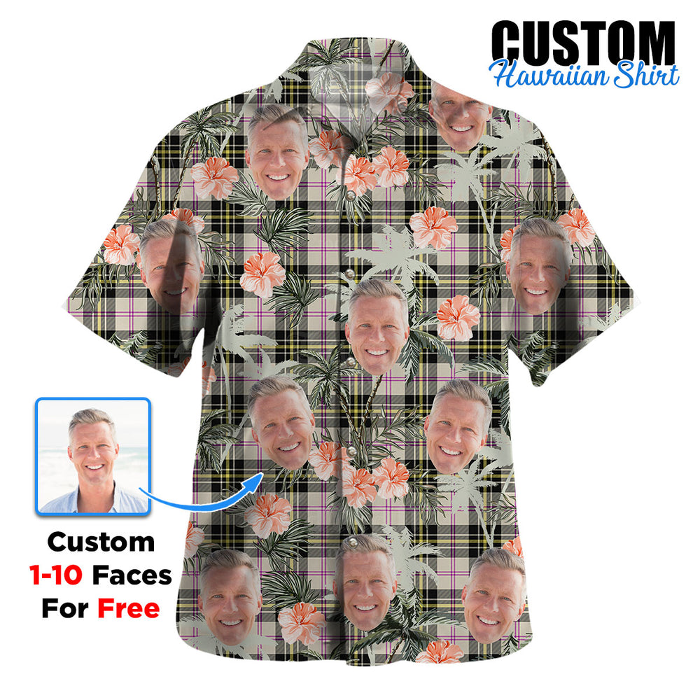 Clan MacPherson Dress Ancient Tartan Custom Face Hawaiian Shirt – Unisex Gift for Family Members, Summer Party DX53 MacPherson Dress Ancient Tartan Tartan Hawaii Shirt