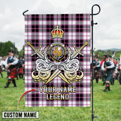 Personalized Custom Name Clan MacPherson Hunting Modern Tartan Garden Flag with Clan Crest and the Golden Sword of Courageous Legacy KC17 - MacPherson Hunting Modern Tartan Design, Scottish Heritage Gift