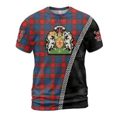 Personalized Clan MacQuarrie Modern copy Tartan Shirt with Scotland Coat of Arms & Custom Name NS22
