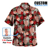 Clan MacQueen Modern Tartan Custom Face Hawaiian Shirt – Unisex Gift for Family Members, Summer Party XN98 MacQueen Modern Tartan Tartan Hawaii Shirt