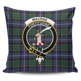 Clan MacRae Hunting Modern Tartan Crest Pillow Cover RW30 Clan MacRae Tartan Today