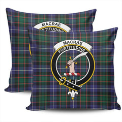 Clan MacRae Hunting Modern Tartan Crest Pillow Cover RW30 Clan MacRae Tartan Today