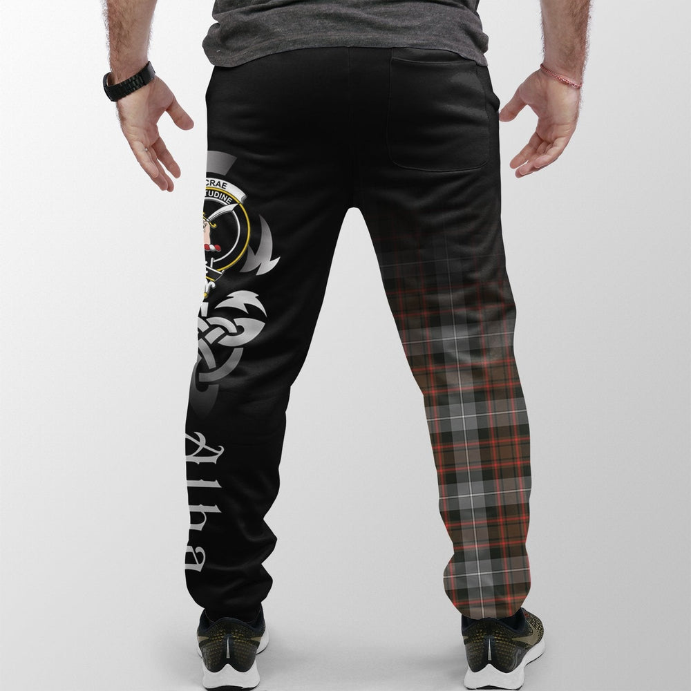 Clan MacRae Hunting Weathered Tartan Crest Jogger Sweatpants Alba Celtic Style BF78 Clan MacRae Tartan Today