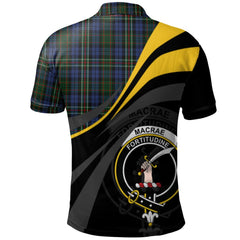 Clan MacRae 2 Tartan Polo Shirt - Royal Coat Of Arms Style OT64 MacRae 2 Tartan Tartan Polo