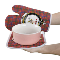 Clan MacRae Ancient Tartan Crest Oven Mitt And Pot Holder (2 Oven Mitts + 1 Pot Holder) KA97 Clan MacRae Tartan Today
