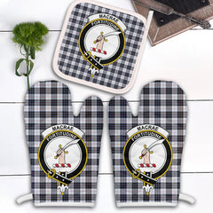 Clan MacRae Dress Modern Tartan Crest Oven Mitt And Pot Holder (2 Oven Mitts + 1 Pot Holder) GW68 Clan MacRae Tartan Today