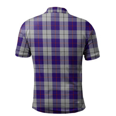 Clan MacRae Dress Purple Tartan Polo Shirt UE23 MacRae Dress Purple Tartan Tartan Polo