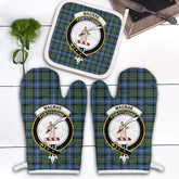 Clan MacRae Hunting Ancient Tartan Crest Oven Mitt And Pot Holder (2 Oven Mitts + 1 Pot Holder) TU40 Clan MacRae Tartan Today