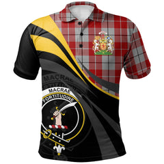 Clan MacRae of Conchra 02 Tartan Polo Shirt - Royal Coat Of Arms Style SY87 MacRae of Conchra 02 Tartan Tartan Polo