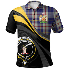 Clan MacRae of Conchra 03 Tartan Polo Shirt - Royal Coat Of Arms Style LV42 MacRae of Conchra 03 Tartan Tartan Polo