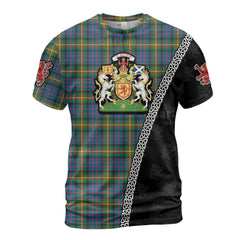 Personalized Clan MacSporran Ancient Tartan Shirt with Scotland Coat of Arms & Custom Name CG88