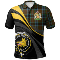 Clan MacTavish Hunting Tartan Polo Shirt - Royal Coat Of Arms Style LY43 MacTavish Hunting Tartan Tartan Polo