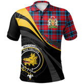 Clan MacTavish Modern Tartan Polo Shirt - Royal Coat Of Arms Style MQ64 MacTavish Modern Tartan Tartan Polo