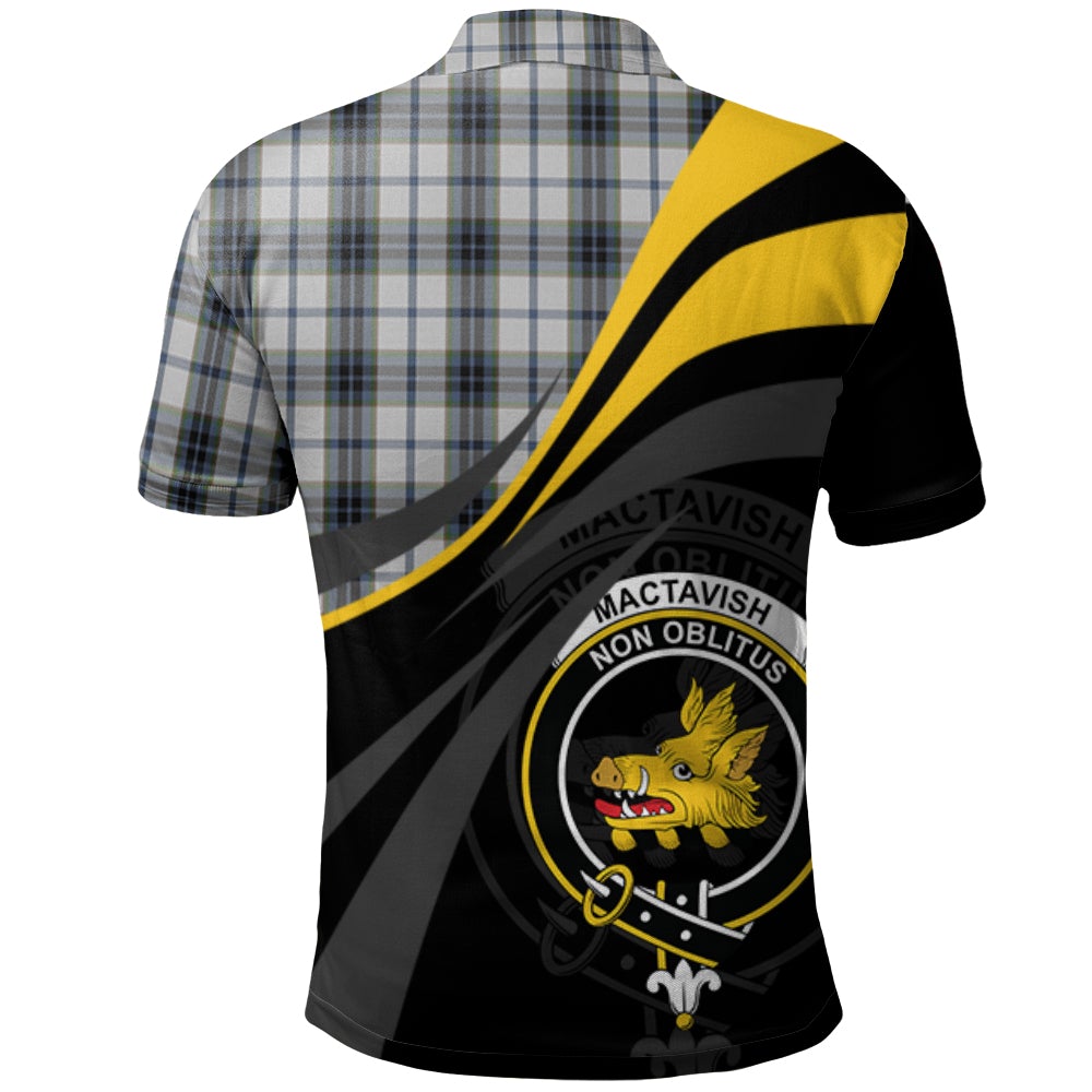 Clan MacTavish of Dunardry Dress Tartan Polo Shirt - Royal Coat Of Arms Style RA68 MacTavish of Dunardry Dress Tartan Tartan Polo