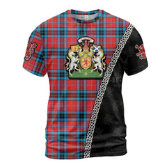 Personalized Clan MacTavish Modern Tartan Shirt with Scotland Coat of Arms & Custom Name AR72