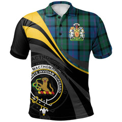 Clan MacThomas Tartan Polo Shirt - Royal Coat Of Arms Style IL43 MacThomas Tartan Tartan Polo