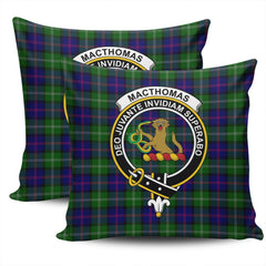 Clan MacThomas Modern Tartan Crest Pillow Cover JJ67 Clan MacThomas Tartan Today