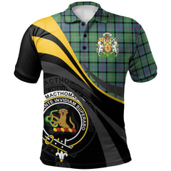 Clan MacThomas Ancient Tartan Polo Shirt - Royal Coat Of Arms Style AT31 MacThomas Ancient Tartan Tartan Polo