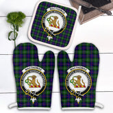 Clan MacThomas Modern Tartan Crest Oven Mitt And Pot Holder (2 Oven Mitts + 1 Pot Holder) YQ37 Clan MacThomas Tartan Today