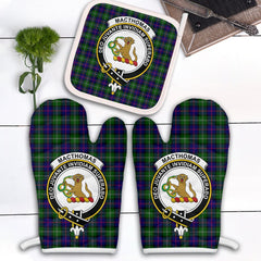Clan MacThomas Modern Tartan Crest Oven Mitt And Pot Holder (2 Oven Mitts + 1 Pot Holder) YQ37 Clan MacThomas Tartan Today
