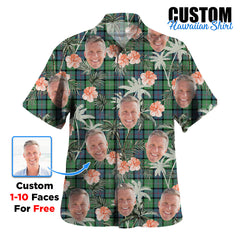 Clan MacThomas Ancient Tartan Custom Face Hawaiian Shirt – Unisex Gift for Family Members, Summer Party JQ45 MacThomas Ancient Tartan Tartan Hawaii Shirt