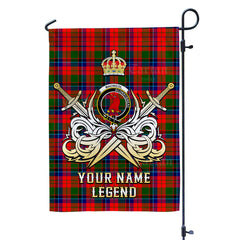 Custom Name Clan Macnicol Tartan Garden Flag with Clan Crest and the Golden Sword of Courageous Legacy JN77