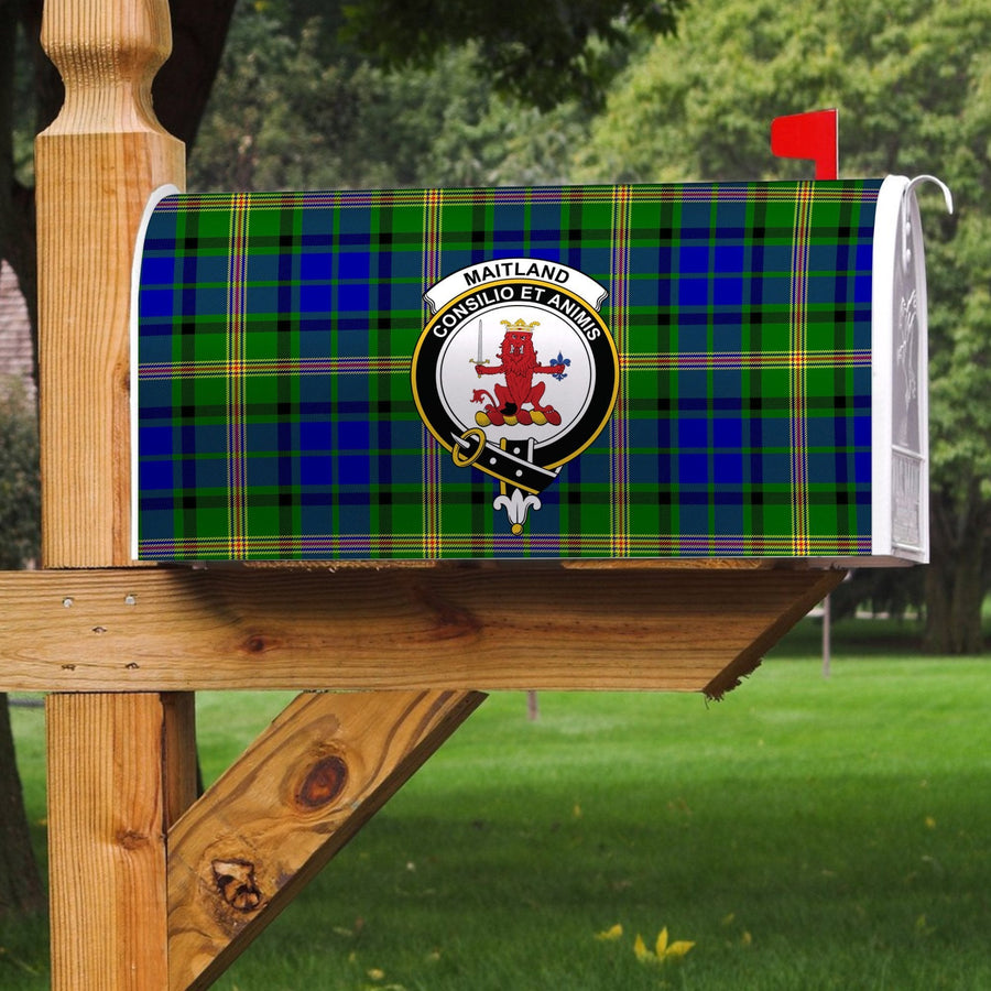 Clan Maitland Tartan Crest Mailbox