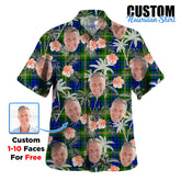 Clan Maitland Tartan Custom Face Hawaiian Shirt – Unisex Gift for Family Members, Summer Party ZD44 Maitland Tartan Tartan Hawaii Shirt