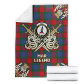 Clan Mar Tartan Gold Courage Symbol Blanket QO31 Clan Mar Tartan Today